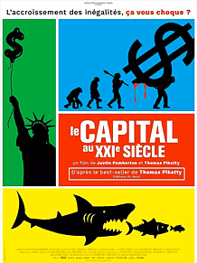 affiche du film documentaire Le Capital au XXIe siècle de Justin Pemberton, Thomas Piketty 