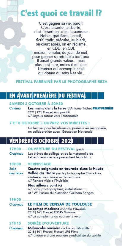 Programme du 14e Festival Échos d'ici, Échos d'ailleurs, sur les pas de Christophe de Ponfilly Vendredi 8 Octobre 2021